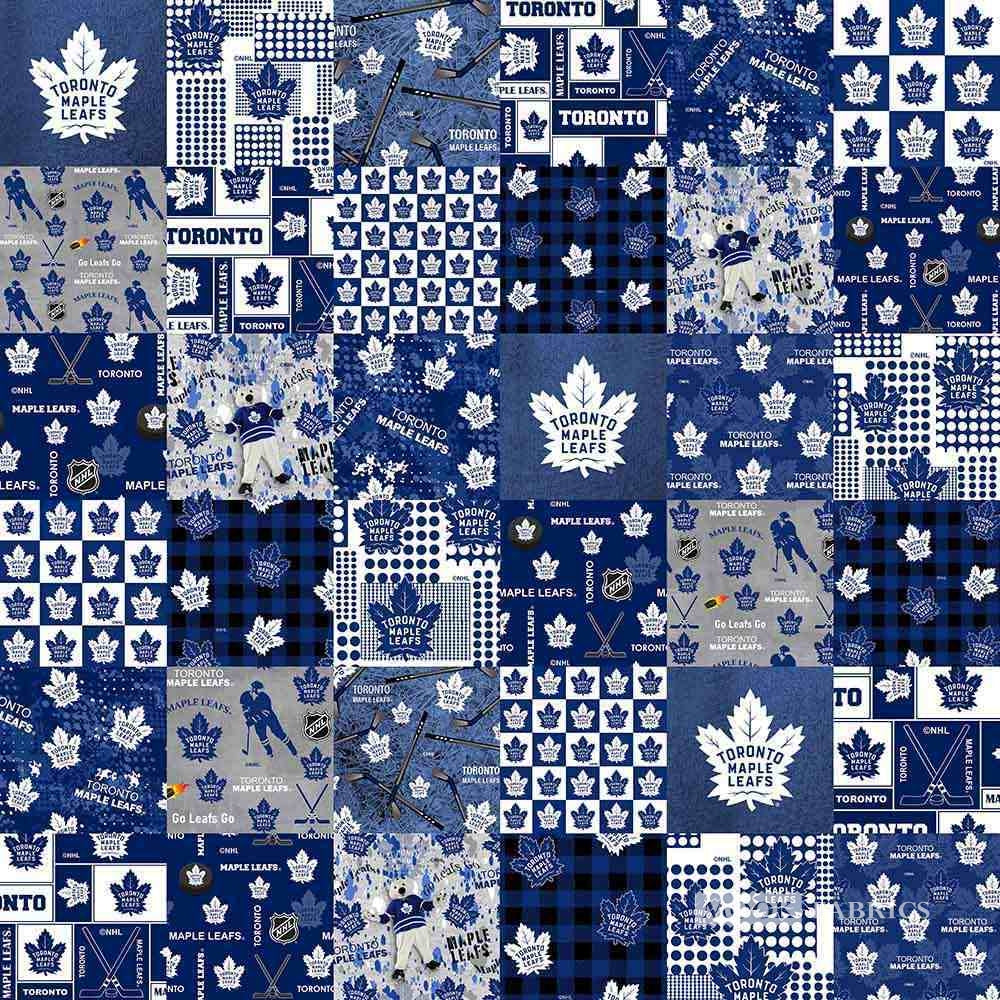 NHL Toronto Maple Leafs Cheater Quilt - Sykel Enterprises Cotton