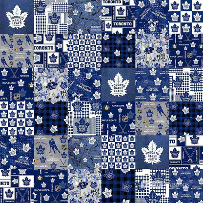 NHL Toronto Maple Leafs Cheater Quilt - Sykel Enterprises Cotton