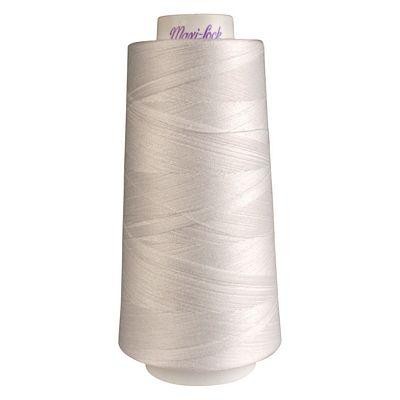 White Maxi-Lock Polyester Serger Thread 50wt - Large Cone