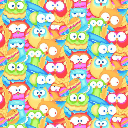 Bright Packed Owls - AE Nathan Flannel