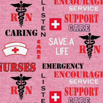 RN/Nurse Save a Life on Pink - Sykel Cotton (NURSE-1181)