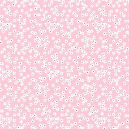 Light Pink Floral Clusters - Camelot Cotton