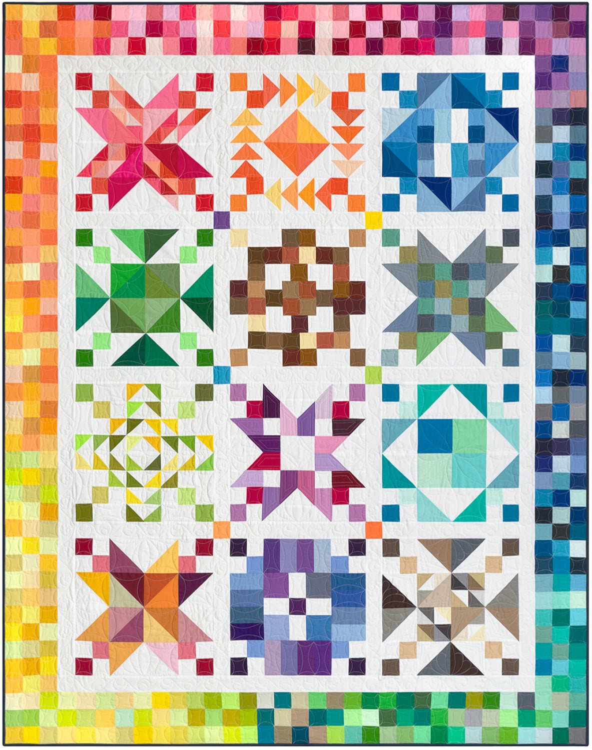 Kona 2026 BOM Color Patchwork Party Pattern Card Set