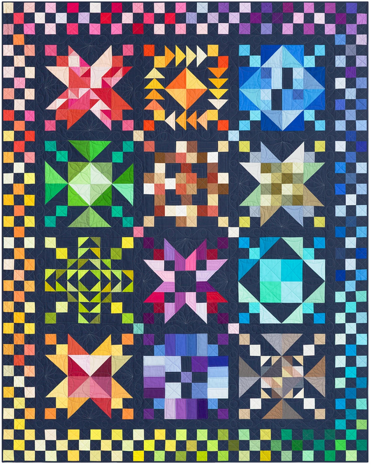 Kona 2026 BOM Color Patchwork Party Pattern Card Set