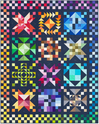 Kona 2026 BOM Color Patchwork Party Pattern Card Set