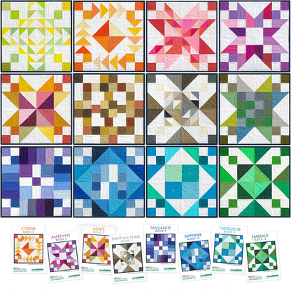 Kona 2026 BOM Color Patchwork Party Pattern Card Set