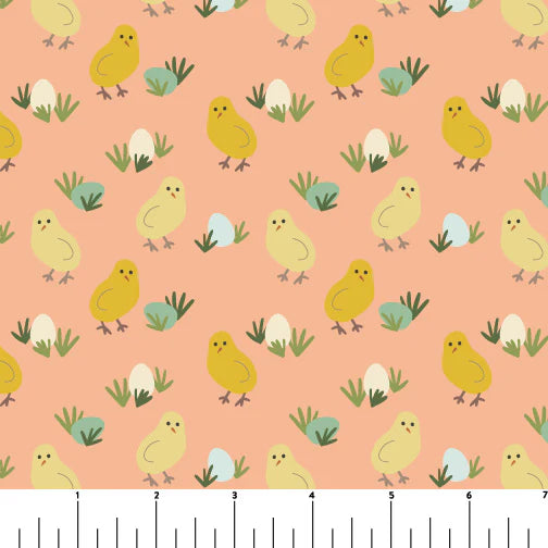 Chicken n' Eggs - Chicken Scratch - Phoebe Fabrics
