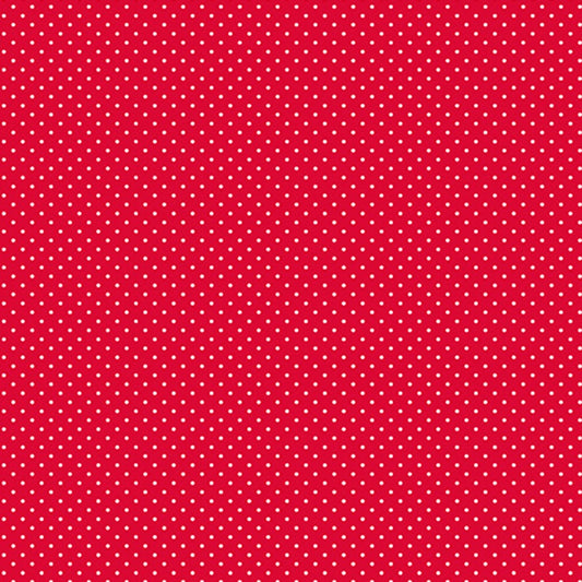 Candy Apple Bitty Dot - Cottage Rose Lane Quilting Cuddle - Shannon Fabrics (QCCRBITTYDOTCANDYAPPLE)
