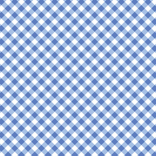 Blue Bonnet Gingham - Cottage Rose Lane Quilting Cuddle - Shannon Fabrics (QCCRGINGHAMBLUEBONNET)