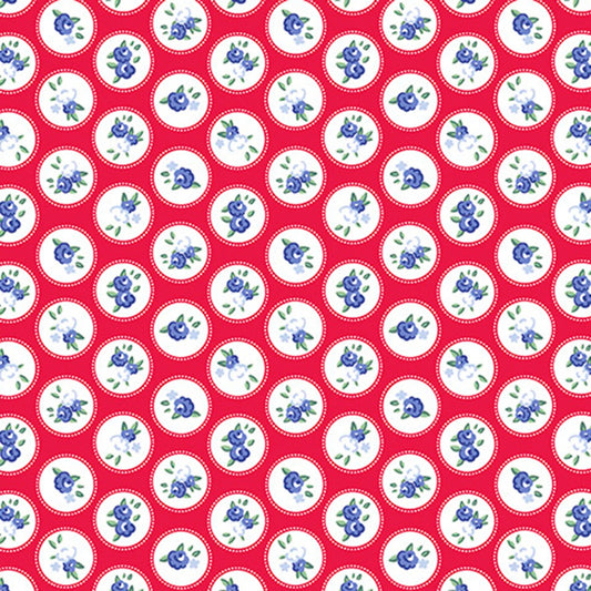 Candy Apple Windsor - Cottage Rose Lane Quilting Cuddle - Shannon Fabrics (QCCRWINDSORCANDYAPPLE)