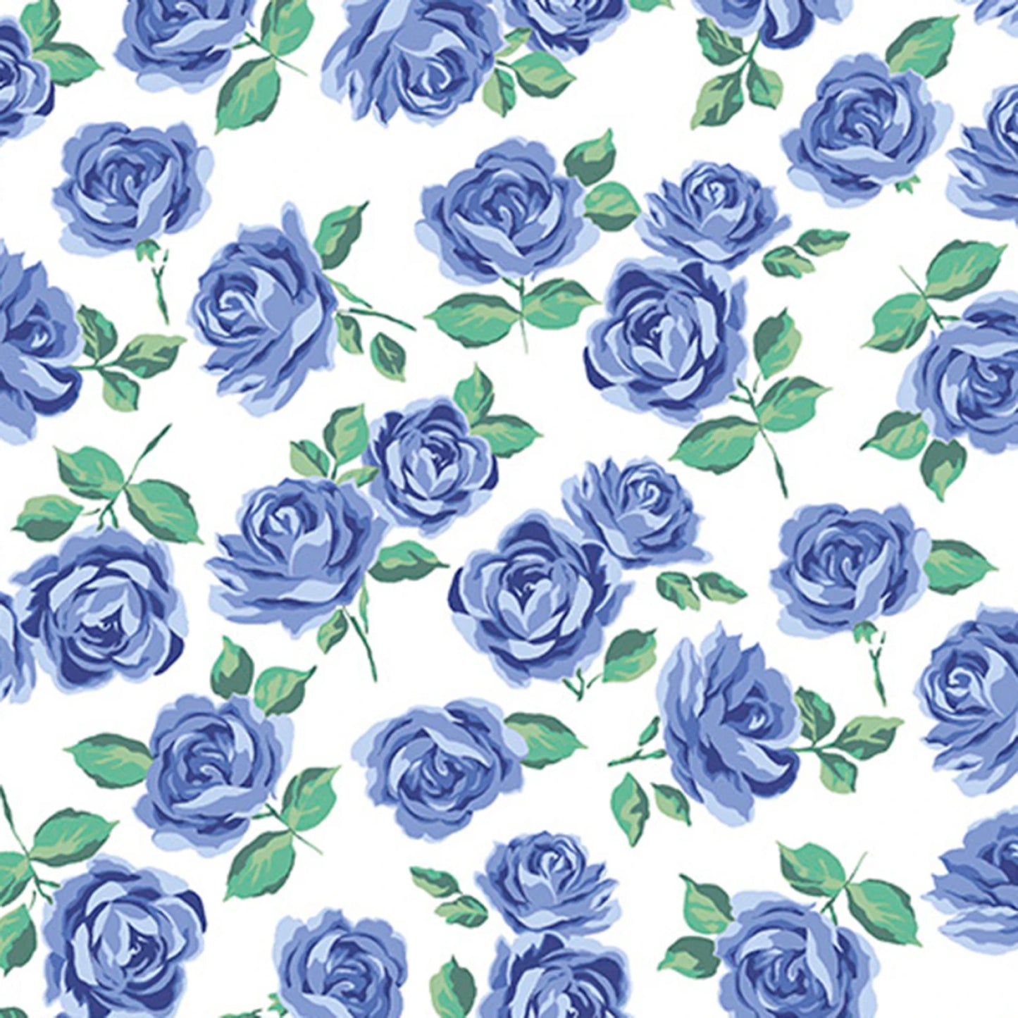 Blue Bonnet Yorkshire - Cottage Rose Lane Quilting Cuddle - Shannon Fabrics (QCCRYORKSHIREBLUEBONNET)