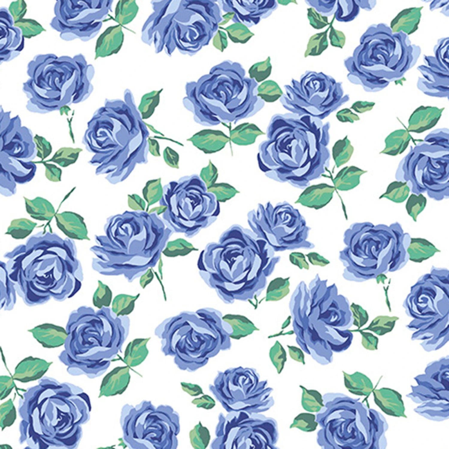 Blue Bonnet Yorkshire - Cottage Rose Lane Quilting Cuddle - Shannon Fabrics (QCCRYORKSHIREBLUEBONNET)