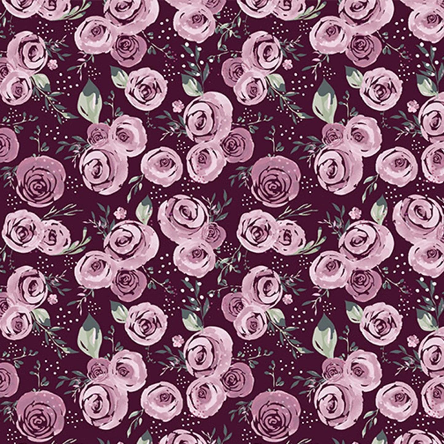 Garden Roses Woodrose Quilting Cuddle - Shannon Fabrics