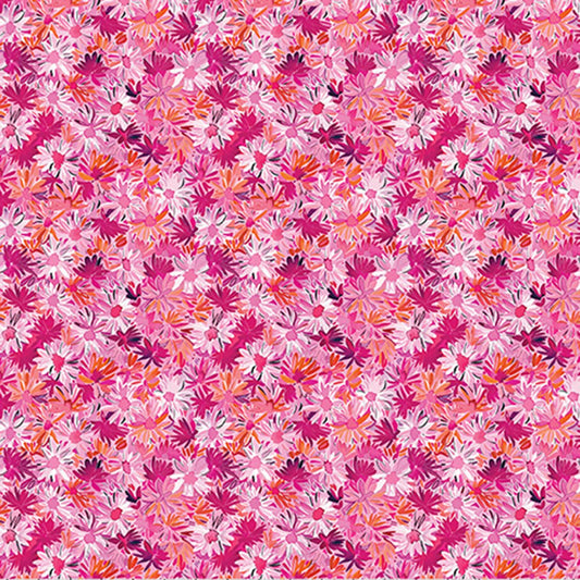 Daisies Pink Wanderlust Quilting Cuddle - Shannon Fabrics (qcwldaisiespink)