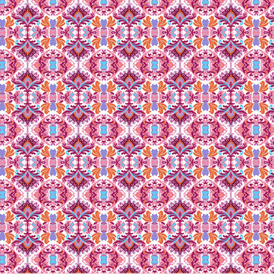 Damask Pink Wanderlust Quilting Cuddle - Shannon Fabrics (qcwldamaskpink)