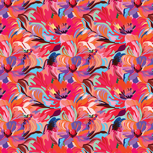 Florals Pink Wanderlust Quilting Cuddle - Shannon Fabrics (qcwlfloralspink)