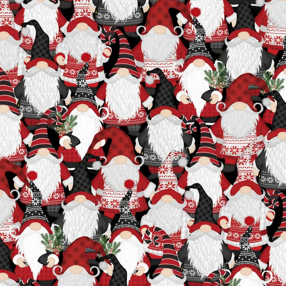 Snowy Gnomies - Wilmington Prints Cotton