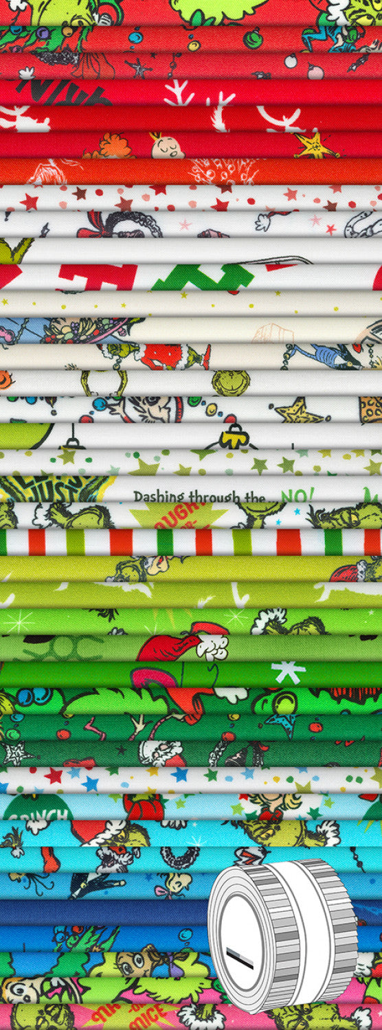 Jelly Roll - 40 piece Grinch - Robert Kaufman Cotton (RU-1272-40)