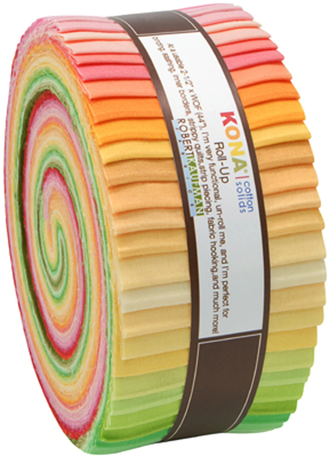 Jelly Roll - 43 piece Sunrise Kona Solids - Robert Kaufman Cotton