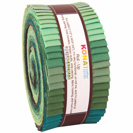 Jelly Roll - Kona Cotton Spring Meadows - 40 pieces - Robert Kaufman Cotton (RU-443-40)