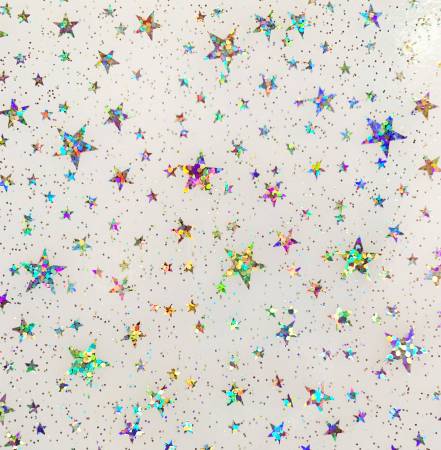 Vinyl Clear Glitter Stars (SHH-GLTSTRZ1)
