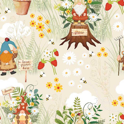 Garden Gnomes - Springs Creative Cotton