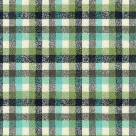 Sage Junior Mammoth Plaid - Robert Kaufman Flannel