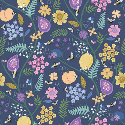 Honey-Thing For You on Indigo - To Bee or Not to Bee - Dear Stella Cotton
