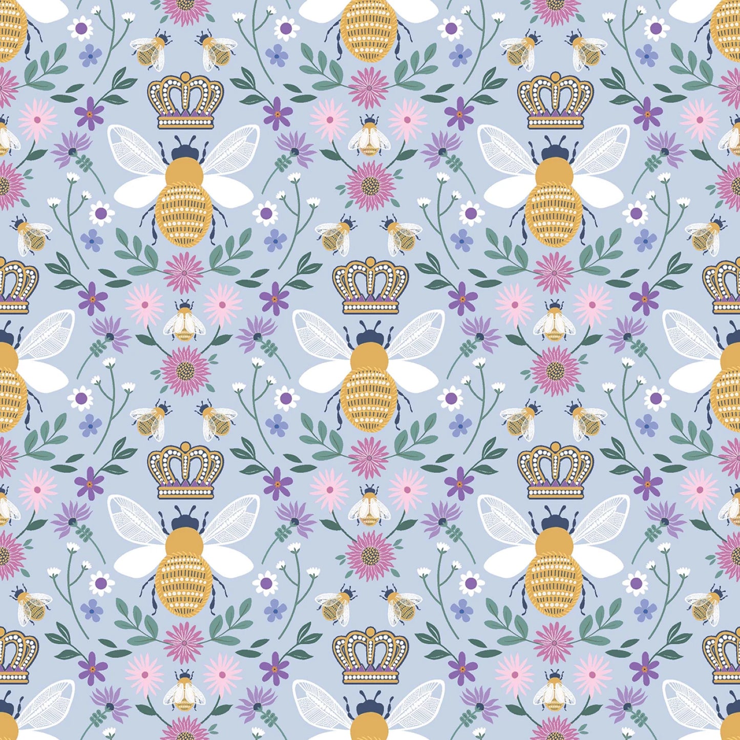 Aqua Bee Mine - To Bee or Not to Bee - Dear Stella Cotton
