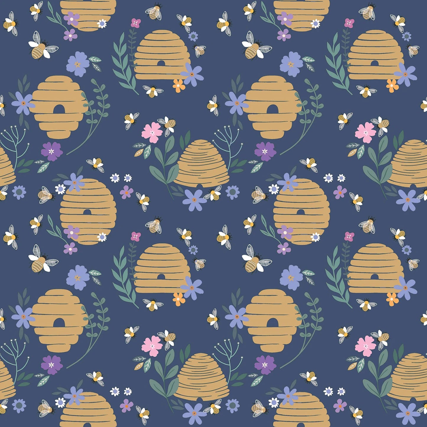 Indigo Hive Five - To Bee or Not to Bee - Dear Stella Cotton
