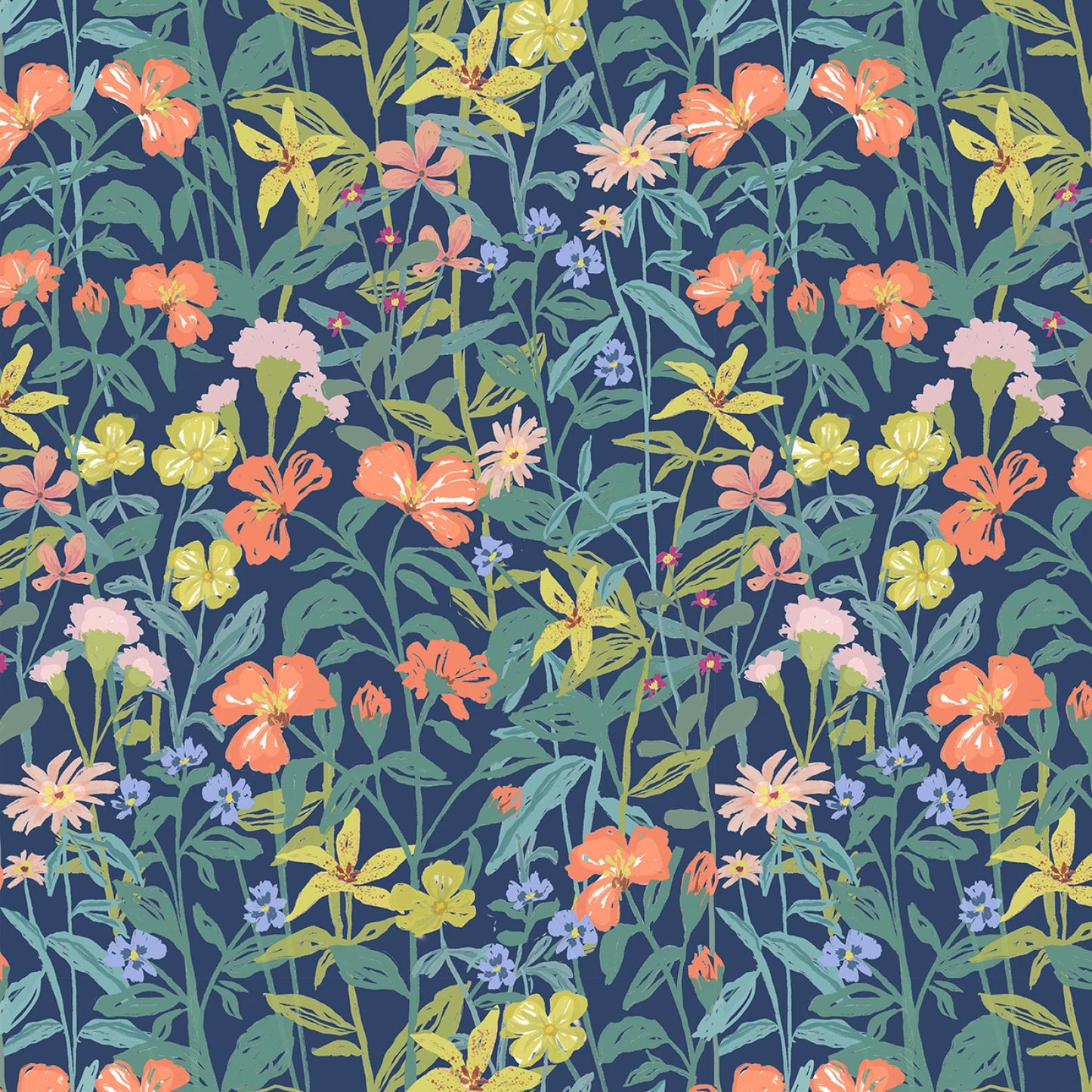 Hawaiian Flowers - Aloha - Dear Stella Cotton