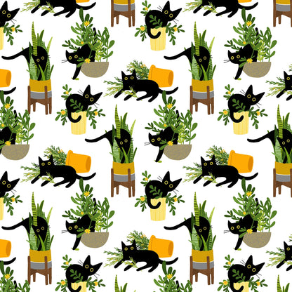 White Just Purrlanted - A Tall Yarn - Dear Stella Cotton