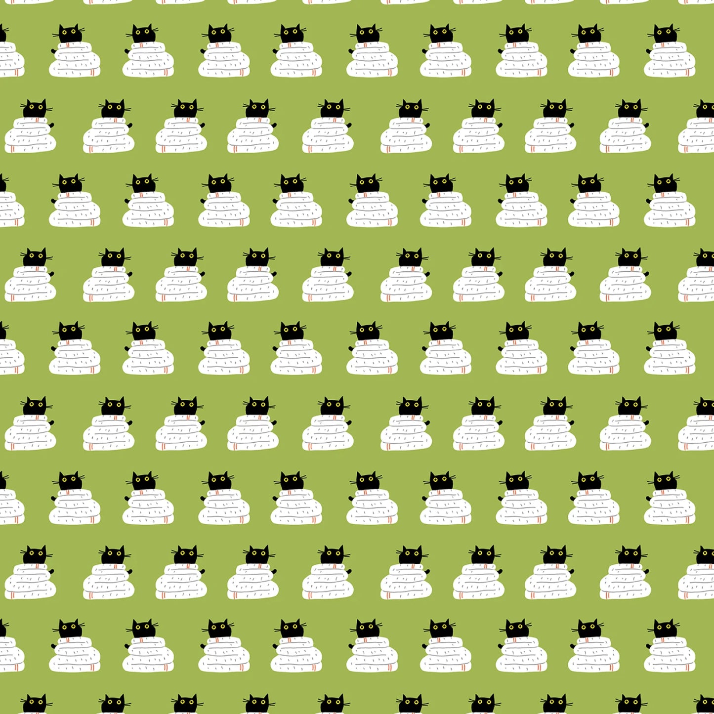 Grass Wrap - Cats in the Laundry - Dear Stella Cotton