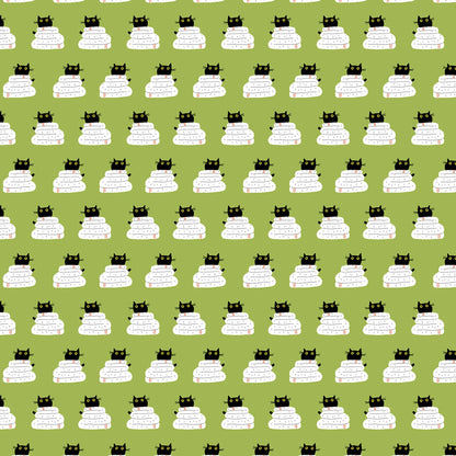 Grass Wrap - Cats in the Laundry - Dear Stella Cotton