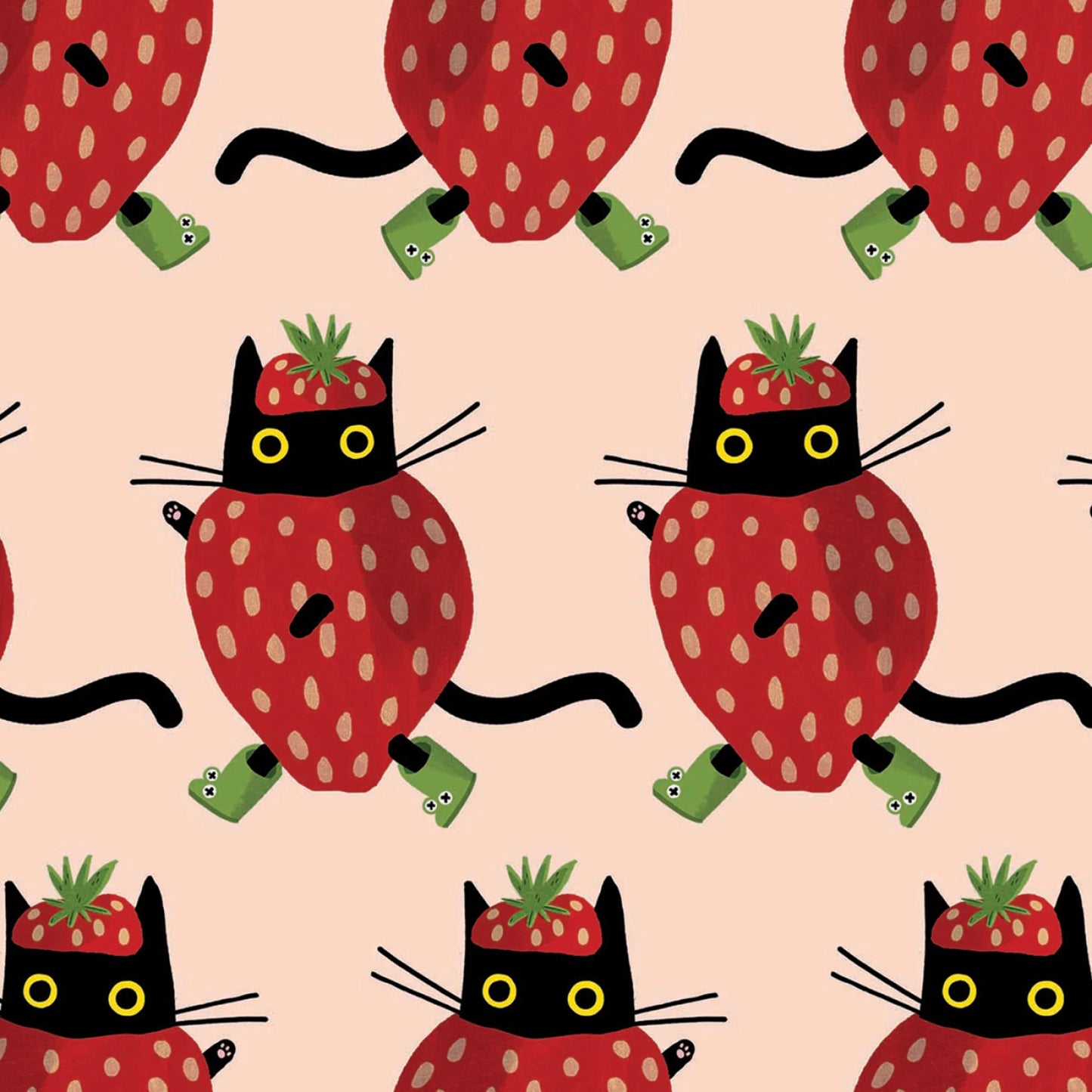 Blush Berry Nice Cats - Furruit Platter - Dear Stella Cotton