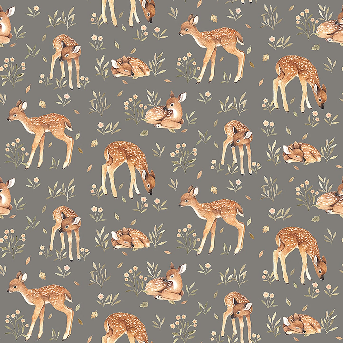Pewter Oh Deer - Dear Stella Cotton (ST-DNS3315PEWTER)