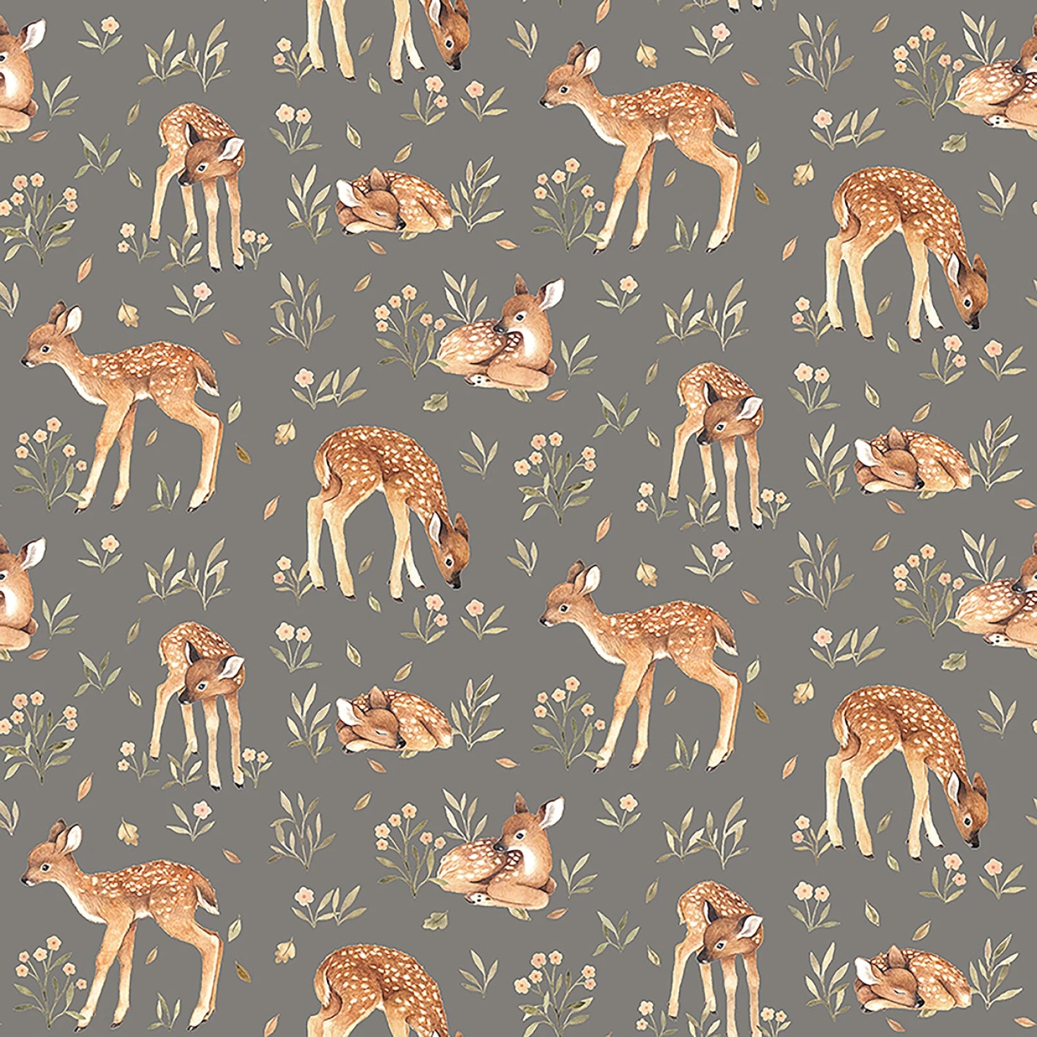 Pewter Oh Deer - Dear Stella Cotton (ST-DNS3315PEWTER)
