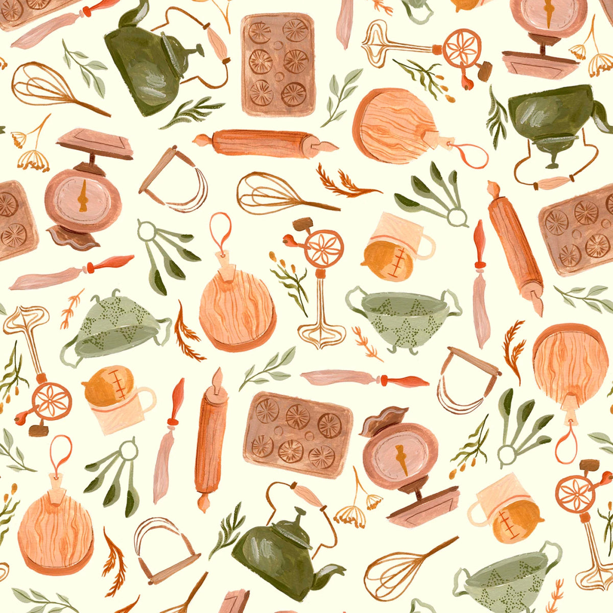 Cream Baking Supplies - Bramble Bakery - Dear Stella Cotton