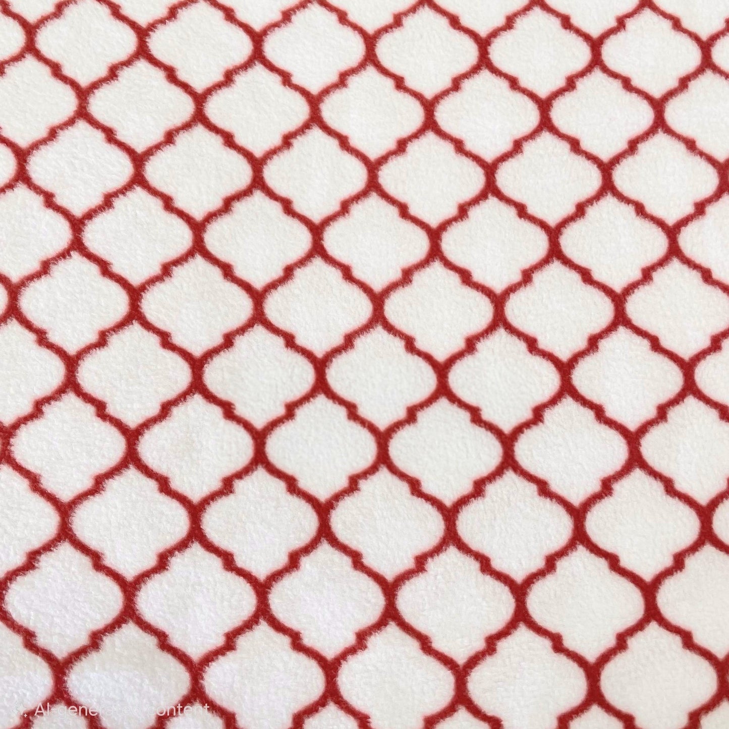 Red Trellis Anti-Pill - Camelot Fleece (2160027A-03)
