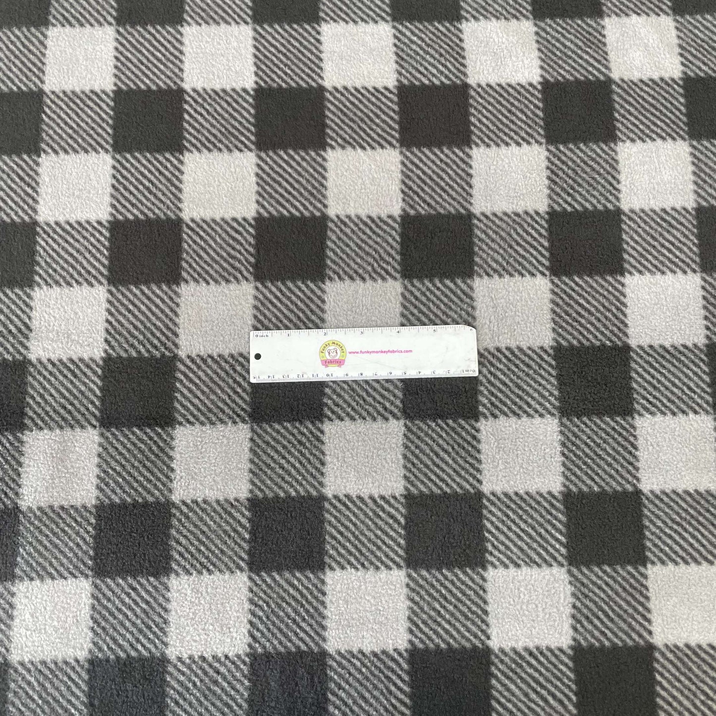 Grey/Black Plaid - Camelot Fleece