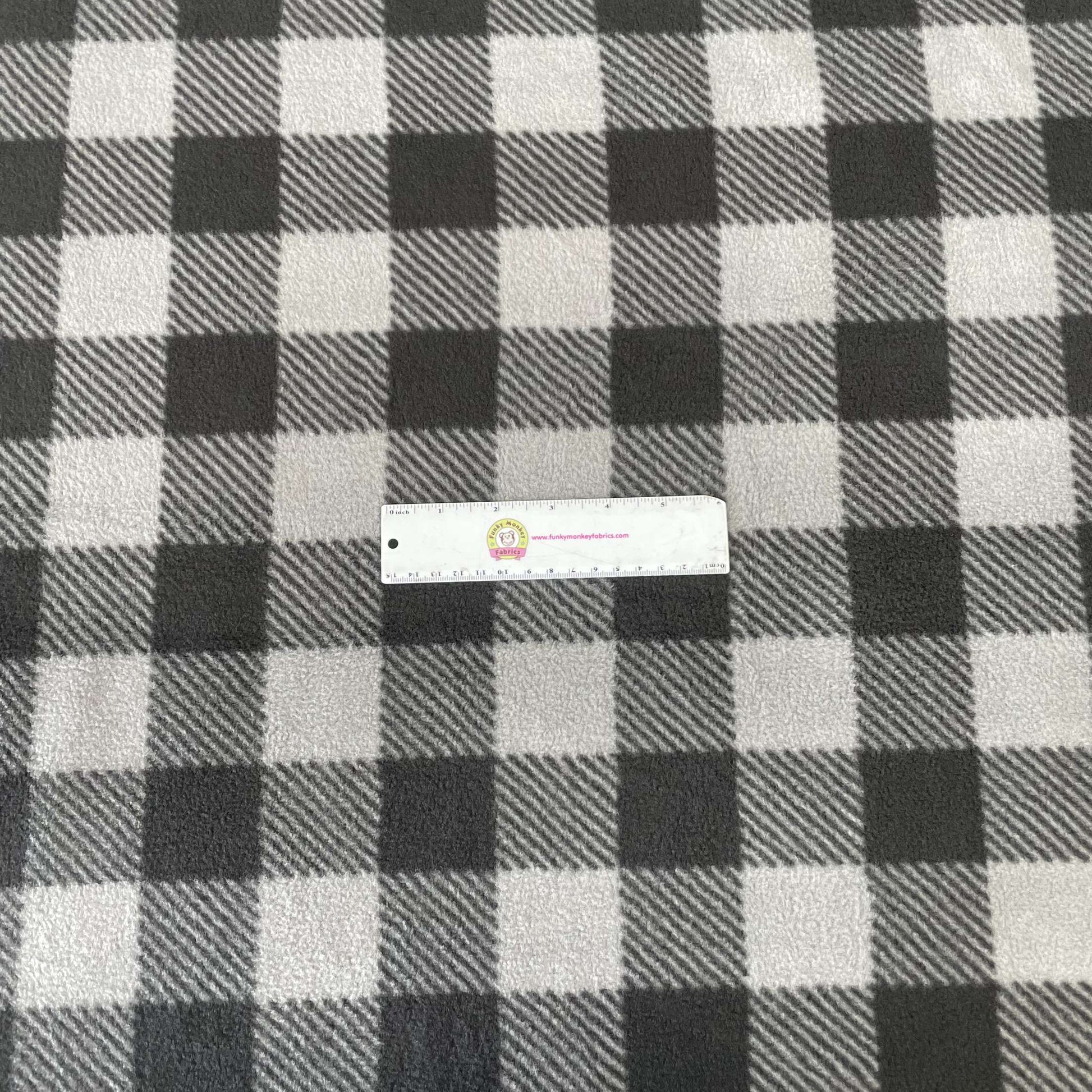 Grey/Black Plaid - Camelot Fleece