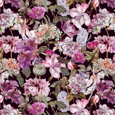 CLEARANCE Deep Fuchsia Tropic Walk - Hoffman Fabrics