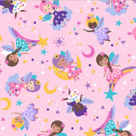 Pink Fairy Dust Anti-Pill Winter Fleece (WFP54214-1)