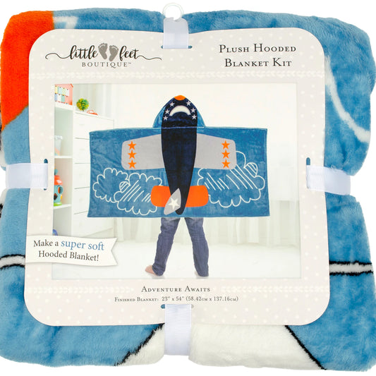 Plush Hooded Blanket Kit - Adventure Awaits (WM-LFB-BLKT-ADV
