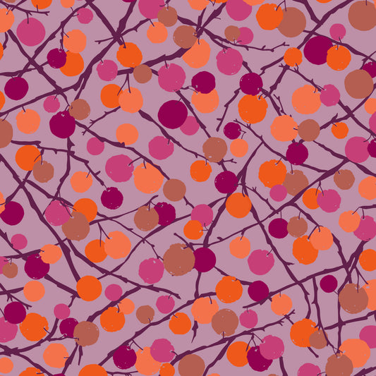 Bittersweet Fruit on Trees - Woodland Wander - Dashwood Studio Cotton