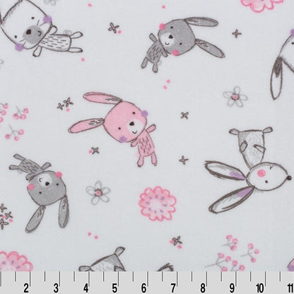 Bunny Hop Blush - Shannon Fabrics Minky