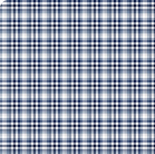 Classic Blue Plaid Double Sided Cloud Cuddle - Shannon Fabrics Cuddle Minky