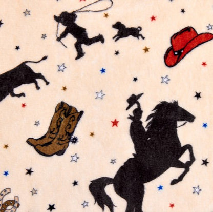 Junior Rodeo Double Sided Cloud Cuddle - Shannon Fabrics Cuddle Minky (ccjuniorrodeo)