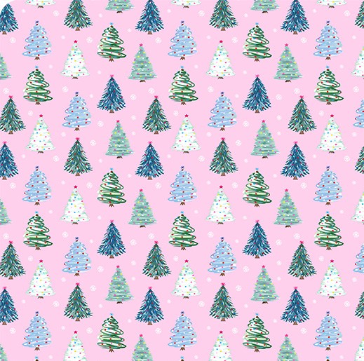 Twinkle Trees Double Sided Cloud Cuddle - Shannon Fabrics Cuddle Minky