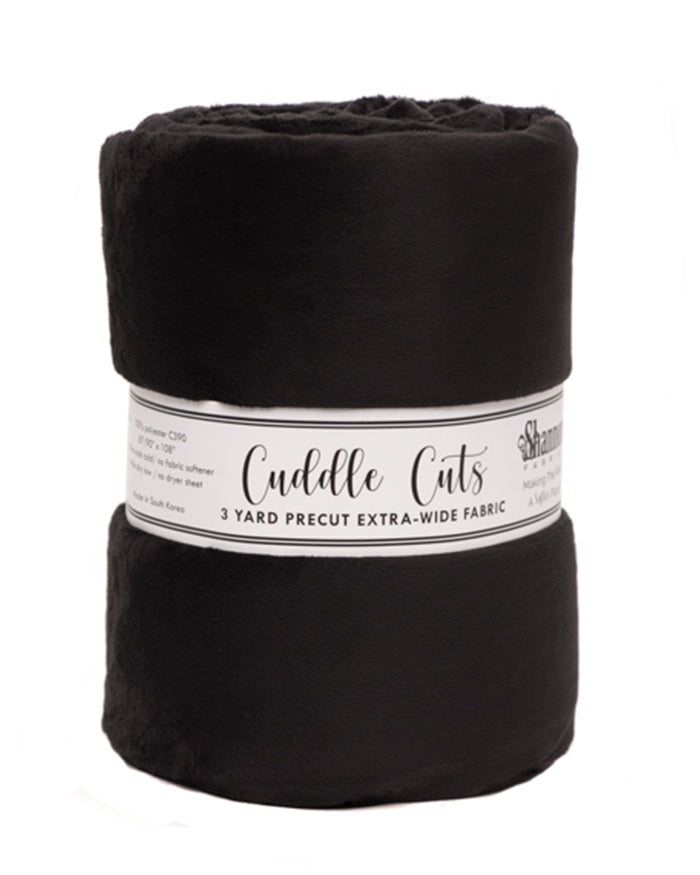 Black - 3 Yard 110" Cuddle Cut (108x110")